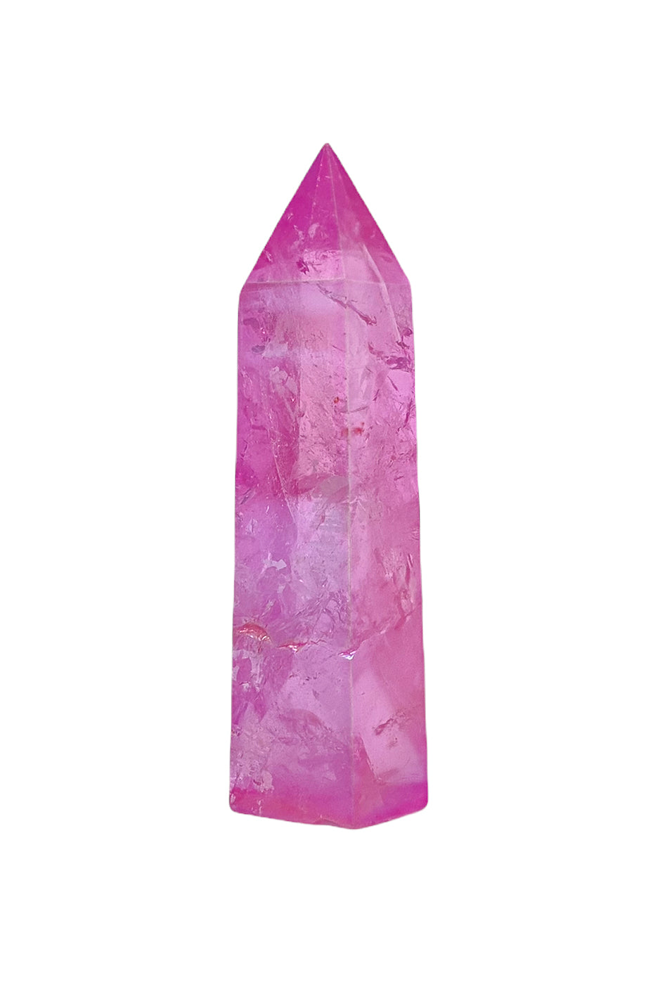 Rose Aura Quartz Tower